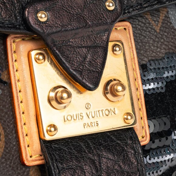 Louis Vuitton AW/10 Carrousel Monogram Fleur de Jais Sequined Velvet Handbag - Picture 11 of 15